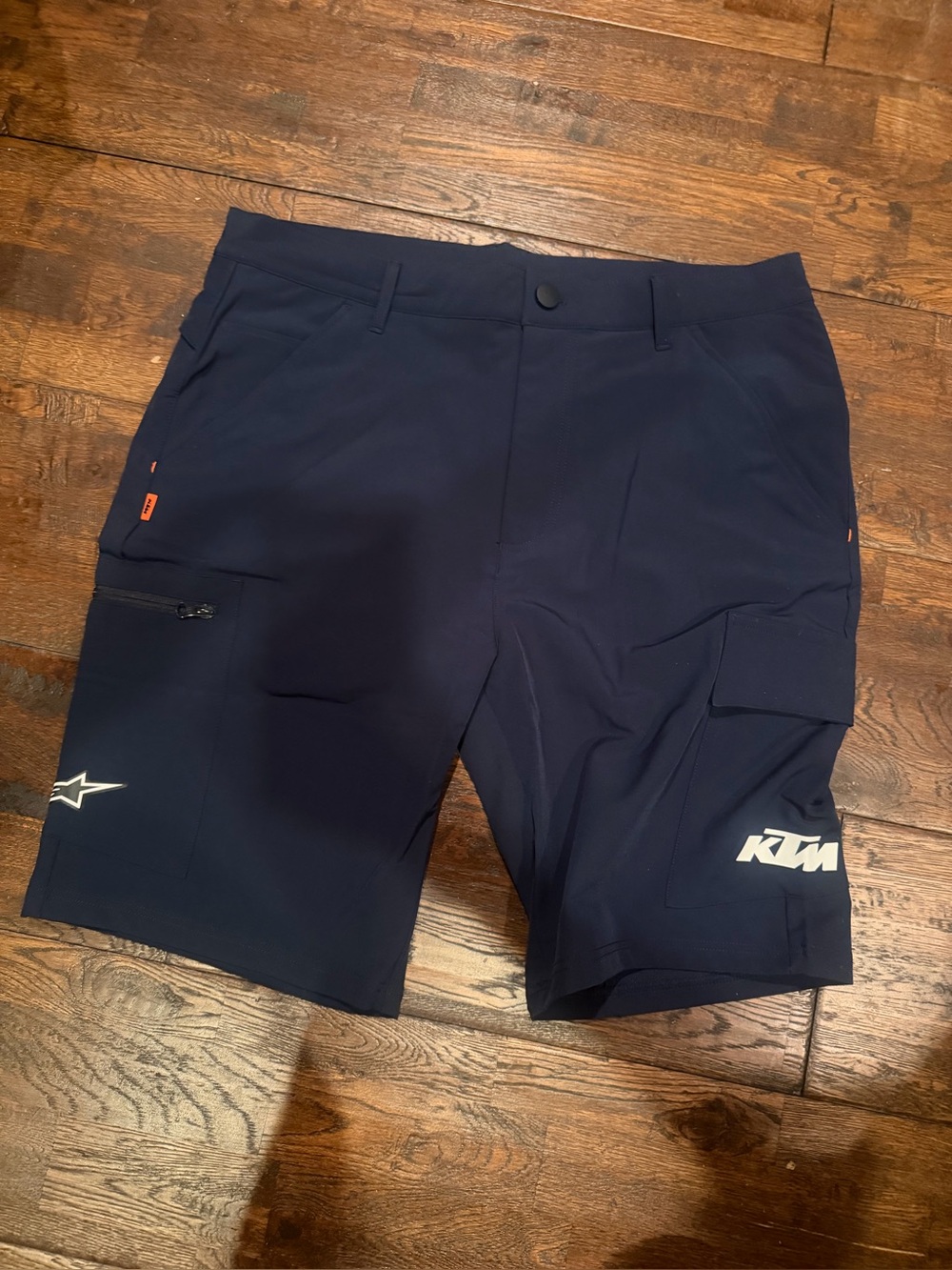 KTM Alpinestars Navy Men's Athletic Ride Shorts or Mechanic Shorts NEW